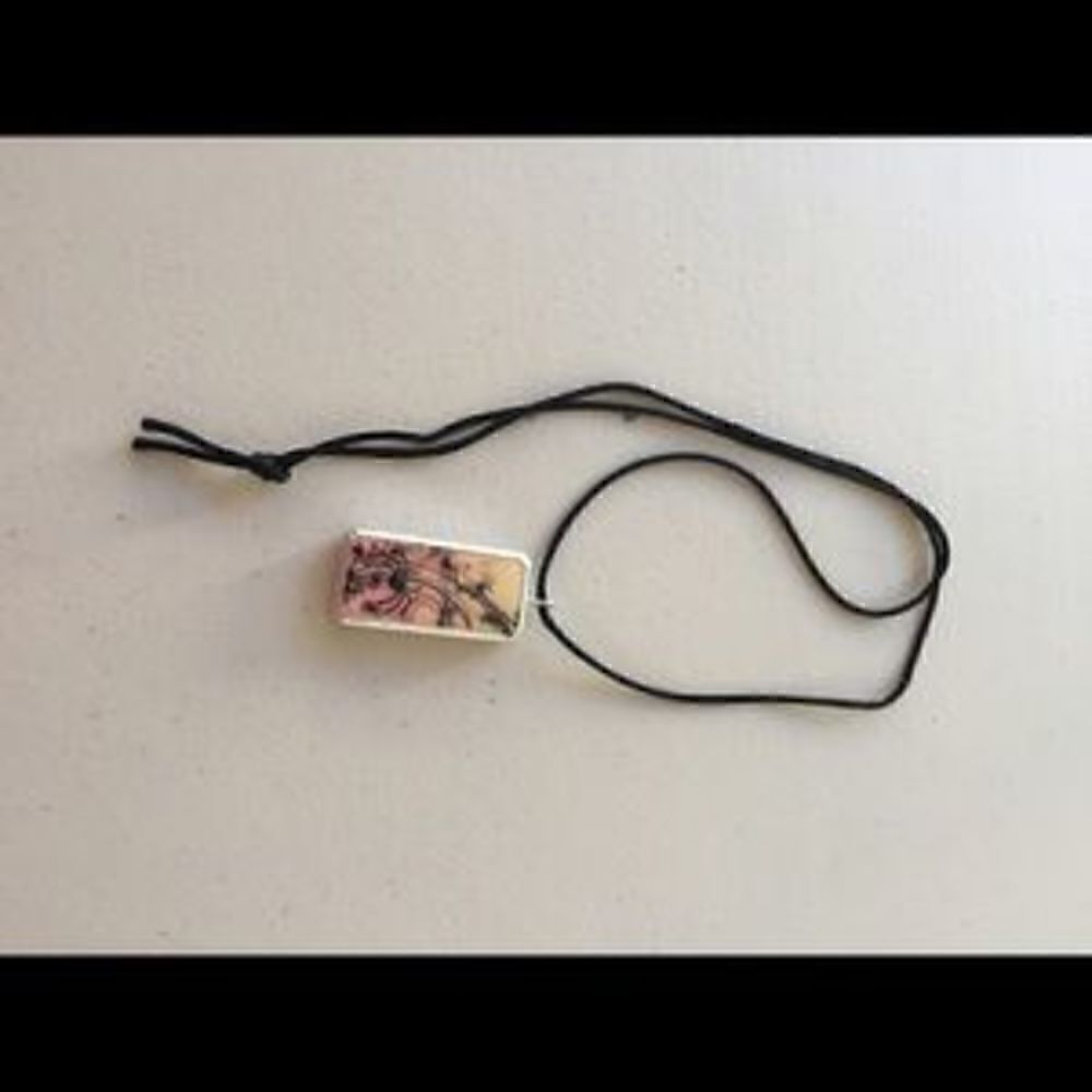 Handmade domino necklace